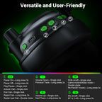 Krysenix 2.4 GHz Wireless Gaming Headset for PC, PS5, PS4, Switch, Mac,