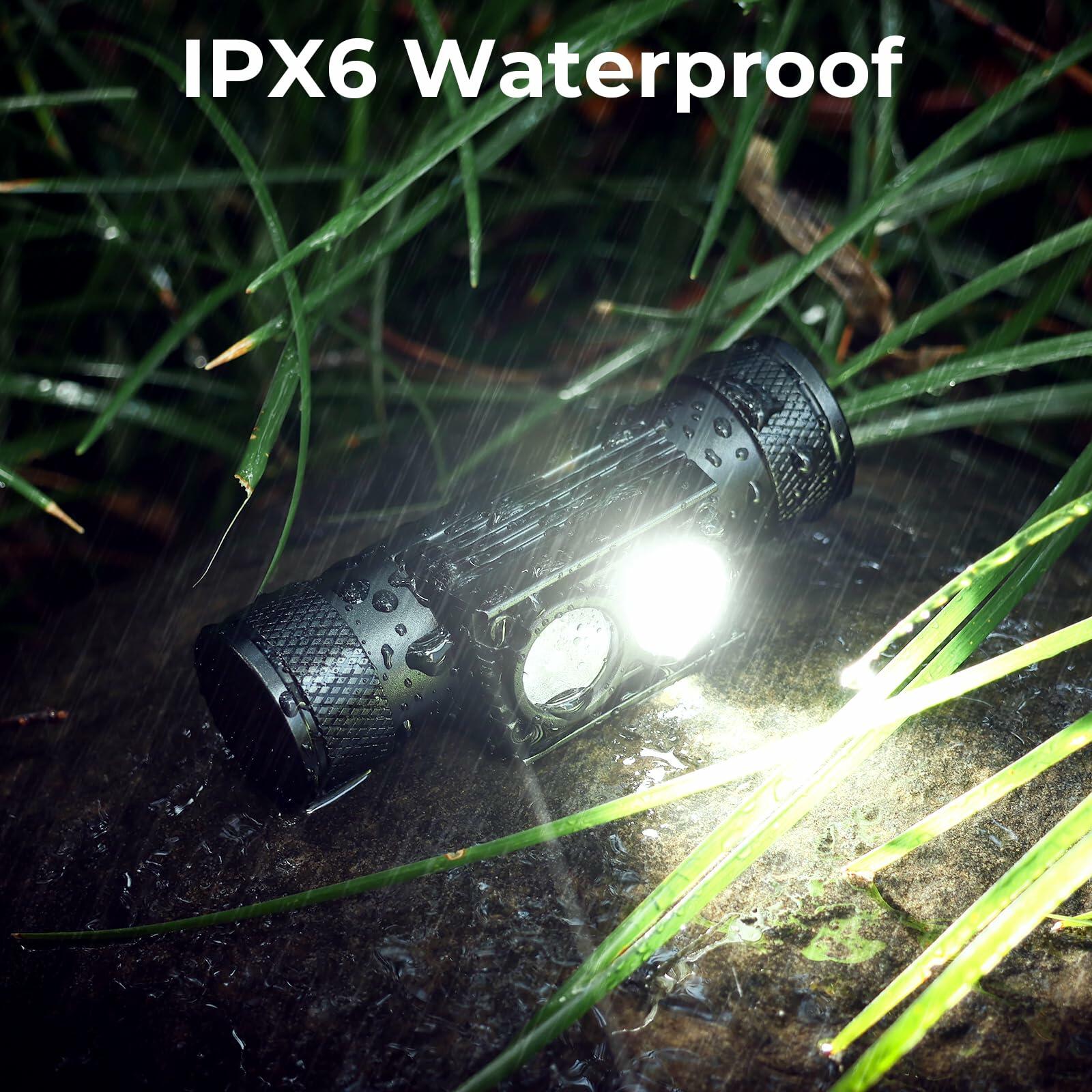 77outdoor LED Rechargeable Red Headlamp, H25LR / D25LR Powerful Lightweight