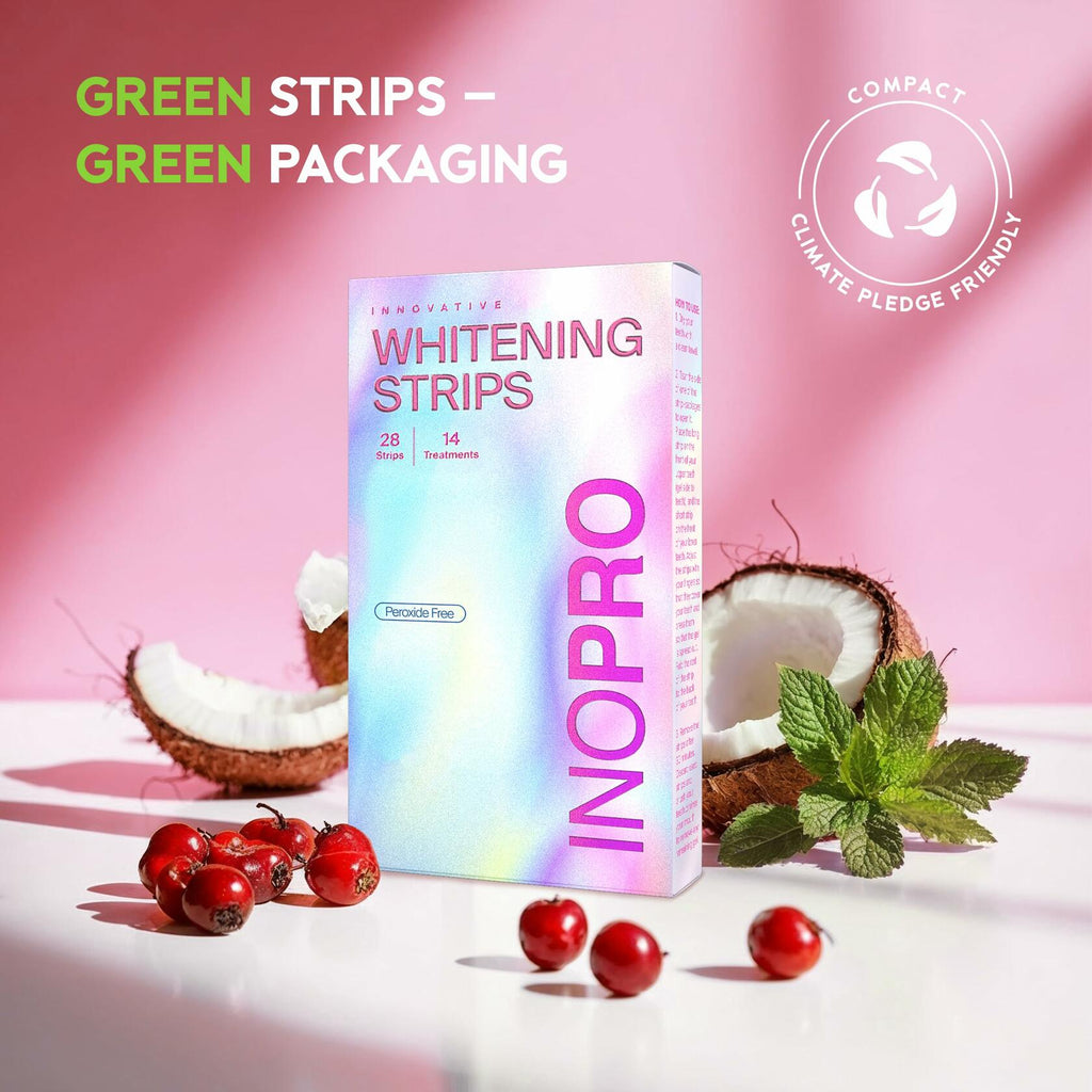 InoPro Teeth Whitening Strips 14 Treatments Kit - Enamel Safe Teeth Whitener,