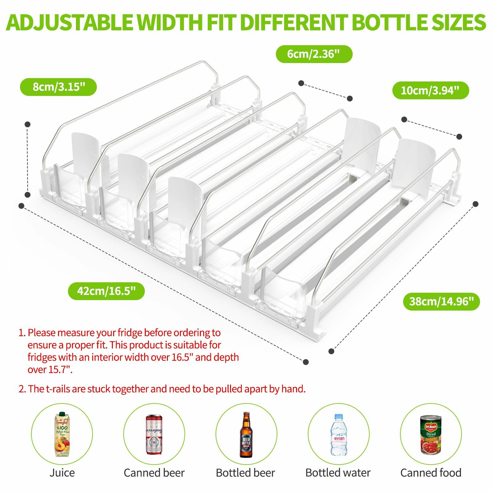 Drink Organizer for Fridge, Soda Can Dispenser for Refrigerator, Automatic Drink