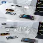 Updated USB C Fast Charger Block, 100W GaN 6 Port PD USB C QC USB A Wall Charger