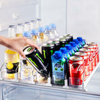 Drink Organizer for Fridge, Soda Can Dispenser for Refrigerator, Automatic Drink