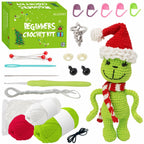 ALODNY Crochet Kit for Beginners,Christmas Crochet Kit for Beginners