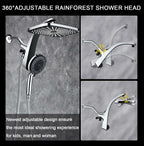 High Pressure Rain Shower Head: Upgrade Shower Heads with Handheld Spray Combo
