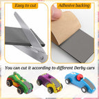 4 PCS Stick On Flex Tungsten Weights for Derby Car- 3OZ Cuttable Derby Cars
