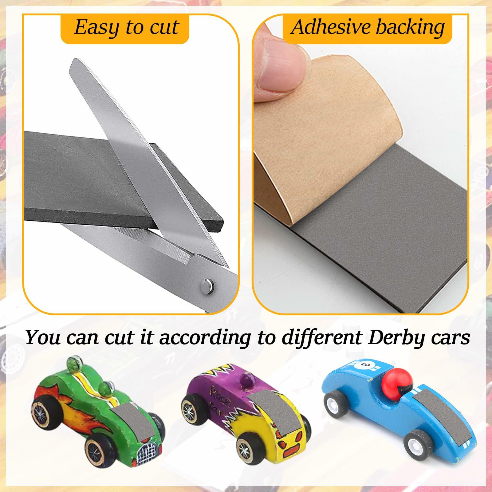 4 PCS Stick On Flex Tungsten Weights for Derby Car- 3OZ Cuttable Derby Cars