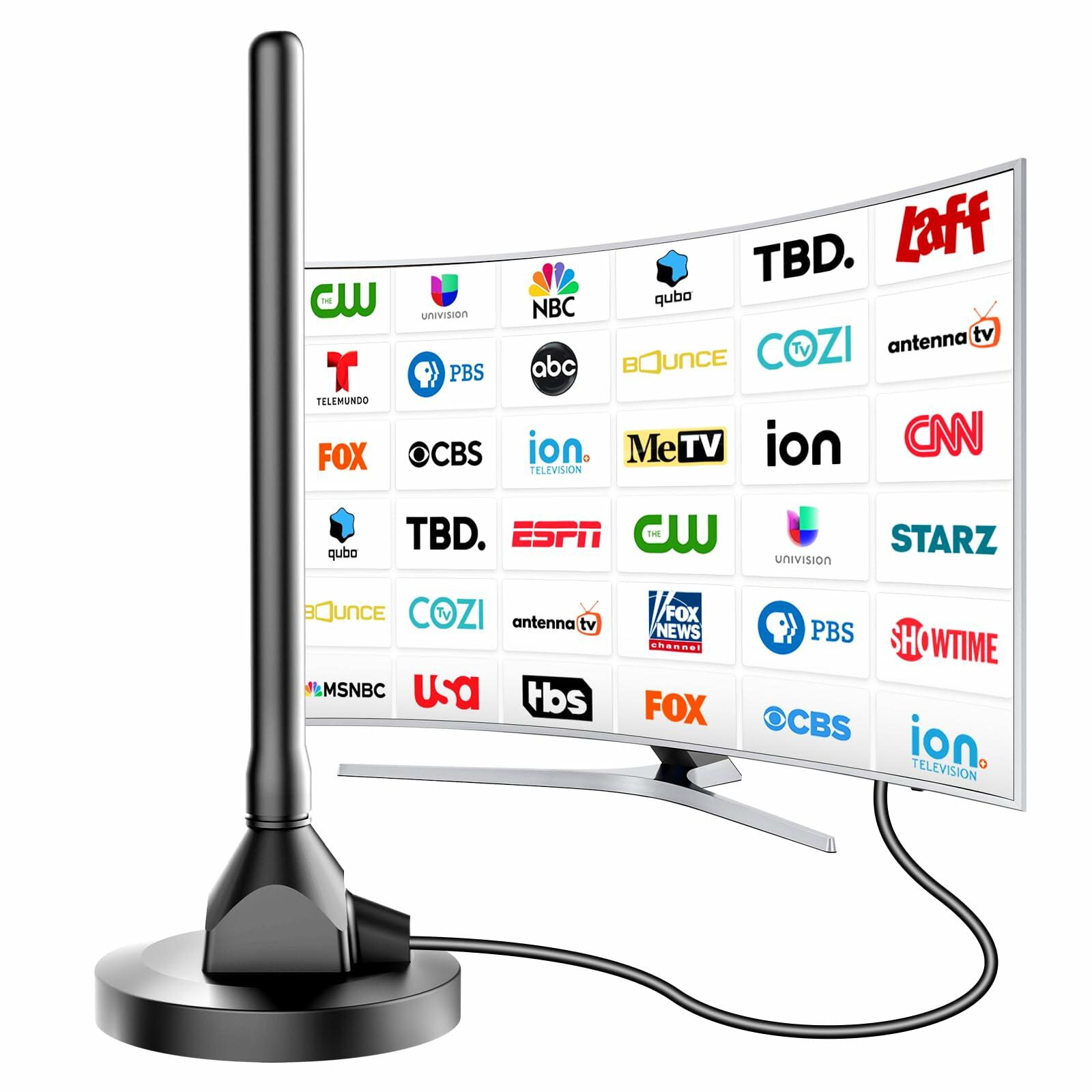 Digital Antenna for Smart TV Indoor, TV Antenna for Local Channels, TVs Antenna