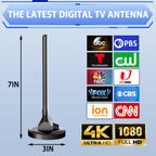 Digital Antenna for Smart TV Indoor, TV Antenna for Local Channels, TVs Antenna