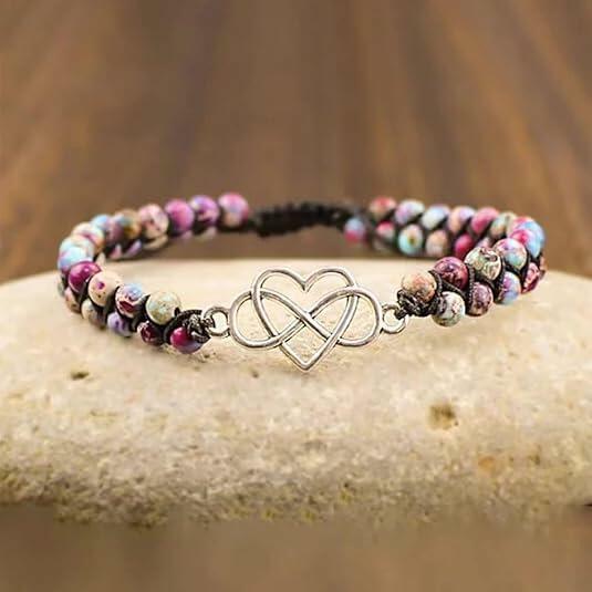 BTZY for Granddaughter for You are Always in Mine Beads“ Bracelet, Natural