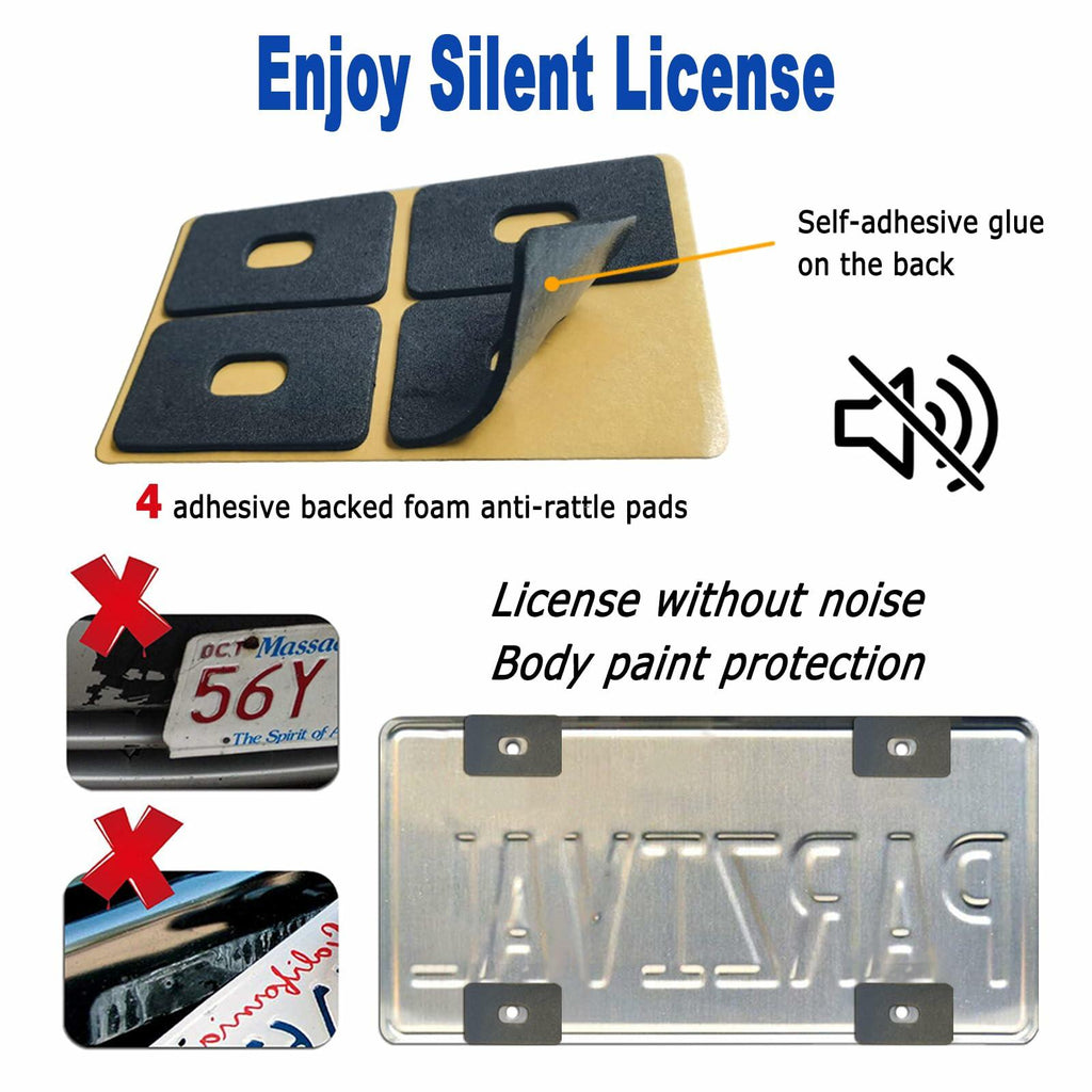 Aootf Carbon Fiber License Plate Frame- Handcrafted of 100% Real Carbon Fiber