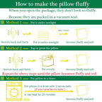 JIEITIVE Throw Pillow Inserts Hypoallergenic Premium Pillow Stuffer Square Form