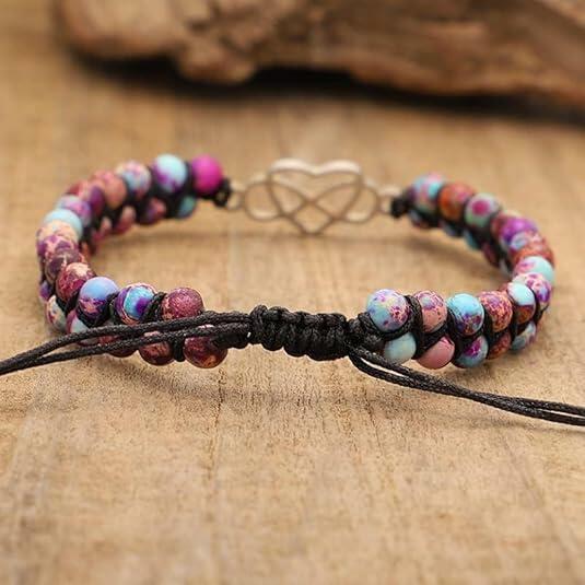 BTZY for Granddaughter for You are Always in Mine Beads“ Bracelet, Natural