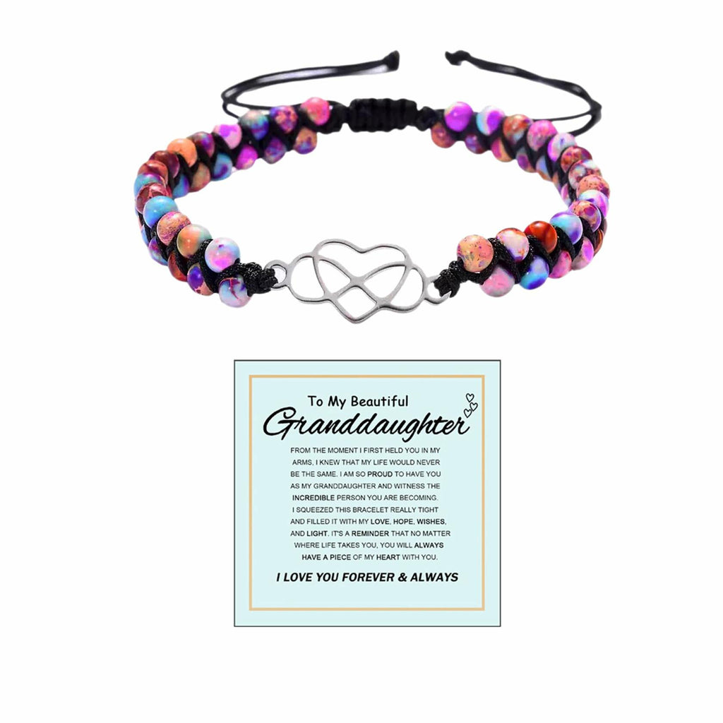 BTZY for Granddaughter for You are Always in Mine Beads“ Bracelet, Natural