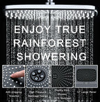 High Pressure Rain Shower Head: Upgrade Shower Heads with Handheld Spray Combo