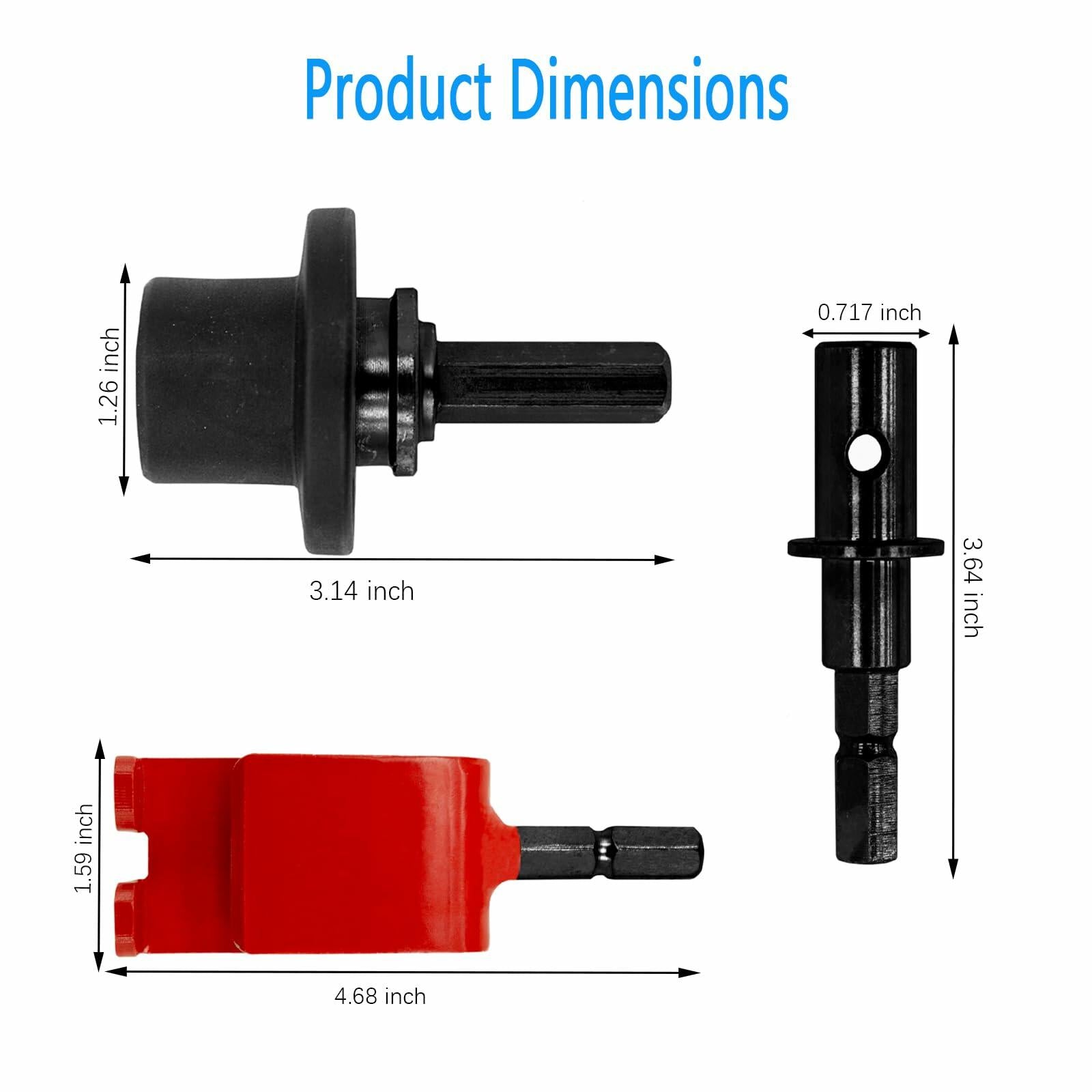 Trsobi 42494 Quick Connect Kit for Eskimo Ice Fishing Auger Drill,Ice Anchor