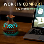 Colorful Cool Mini Humidifier, Flower Shape USB Personal Desktop Humidifier for