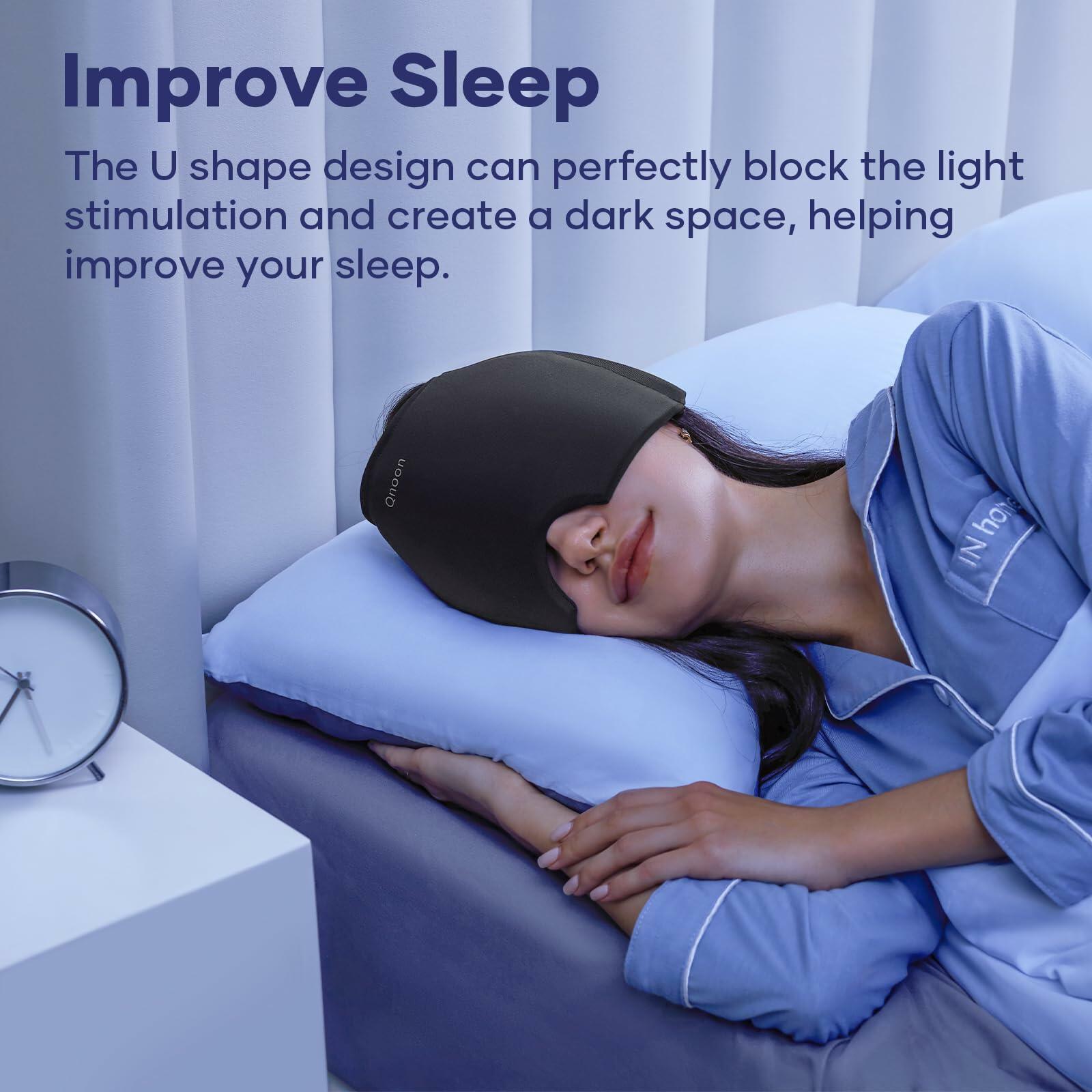 Qnoon Migraine Relief Cap, Headache Relief Cap Mask Products, Cooling Odorless