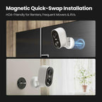 Kiwibit Security Cameras Wireless Outdoor, 2K Outside Camera for Home Security,