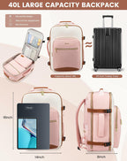 LOVEVOOK Large Travel Backpack for Women & Men, 40L Carry on Backpack for