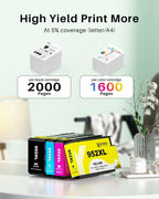 952XL Ink Cartridges Combo Pack Compatible for HP 952XL 952 XL Black Color Combo