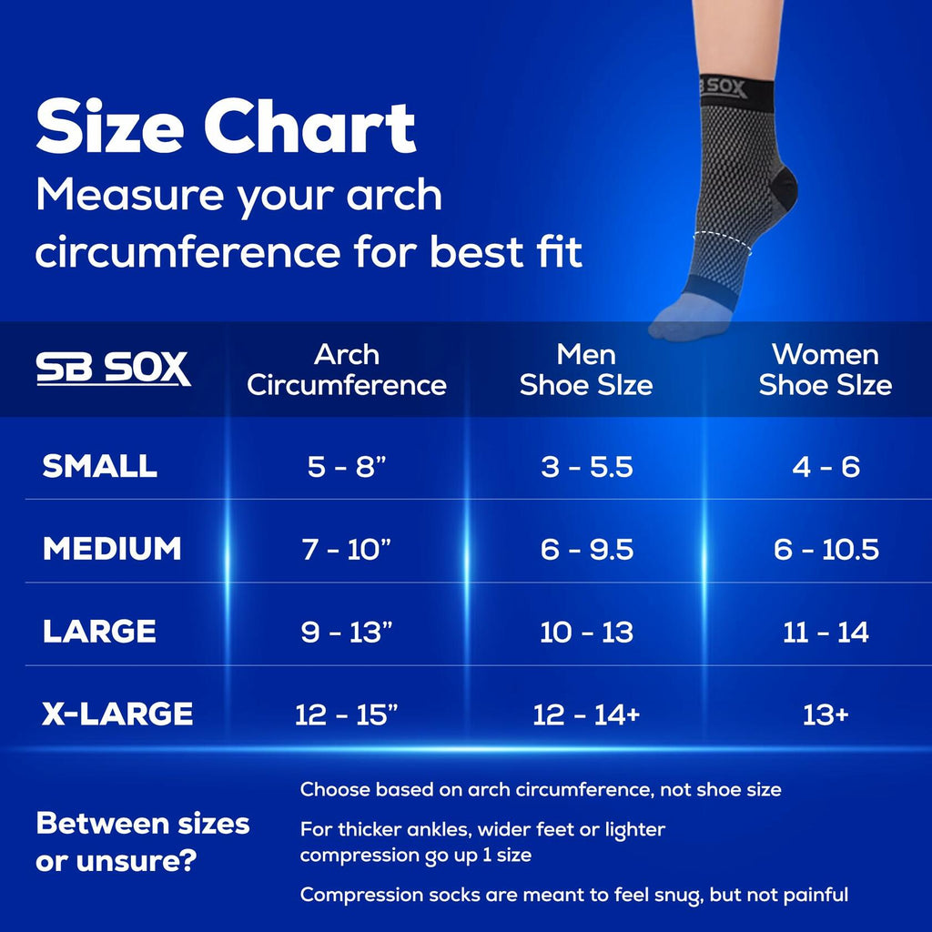 SB SOX Plantar Fasciitis Socks for Men & Women – Arch Support Compression Socks