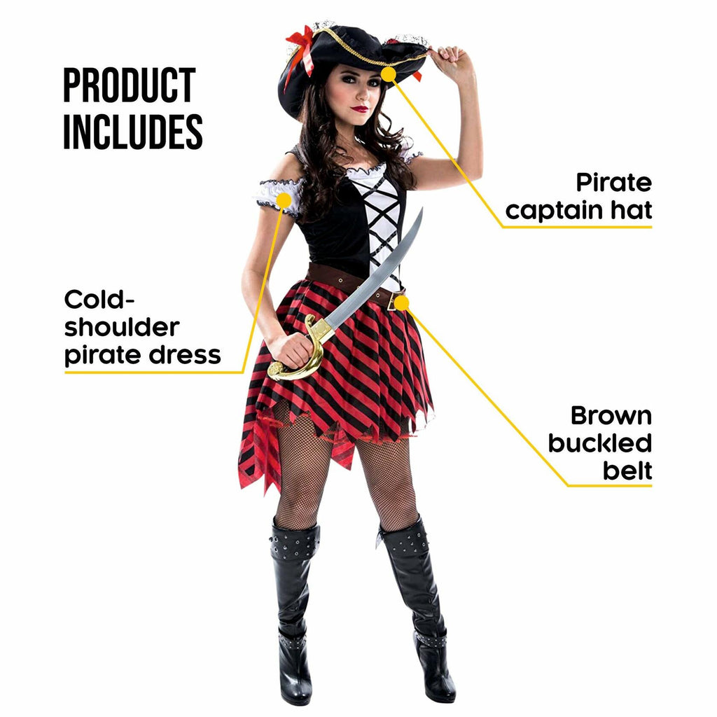 Morph Pirate Costume Women, Womens Pirate Costume, Pirates Dress Women, Womens