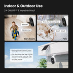 Kiwibit Security Cameras Wireless Outdoor, 2K Outside Camera for Home Security,
