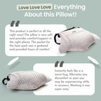 MOYOAMA 2 Pcs Hysterectomy Pillow Set (Grey) - Incl 1 Gel Pack for Soothing