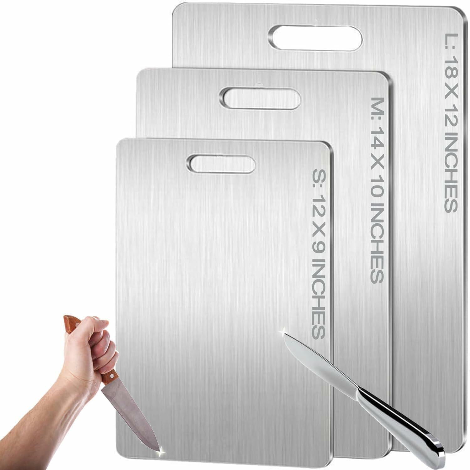 Titanium Cutting Board - 2025 New Upgrade 100% Pure Titanium Cutting Boards For