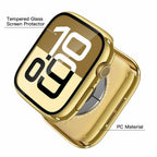 Misxi 2 Pack Tempered Glass Case Compatible for Apple Watch Series 11 (2025)