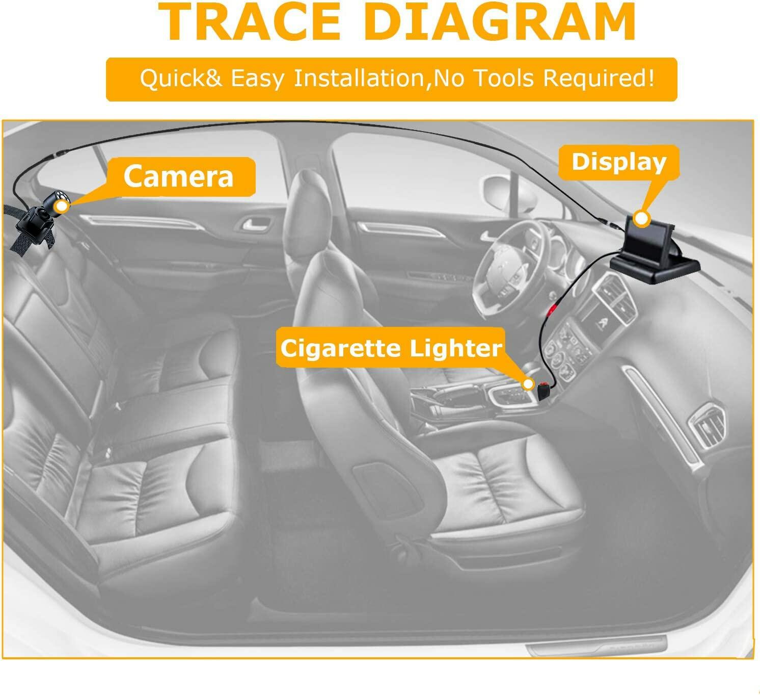 Itomoro Baby Car Mirror, View Infant in Rear Facing Seat with Wide Crystal Clear