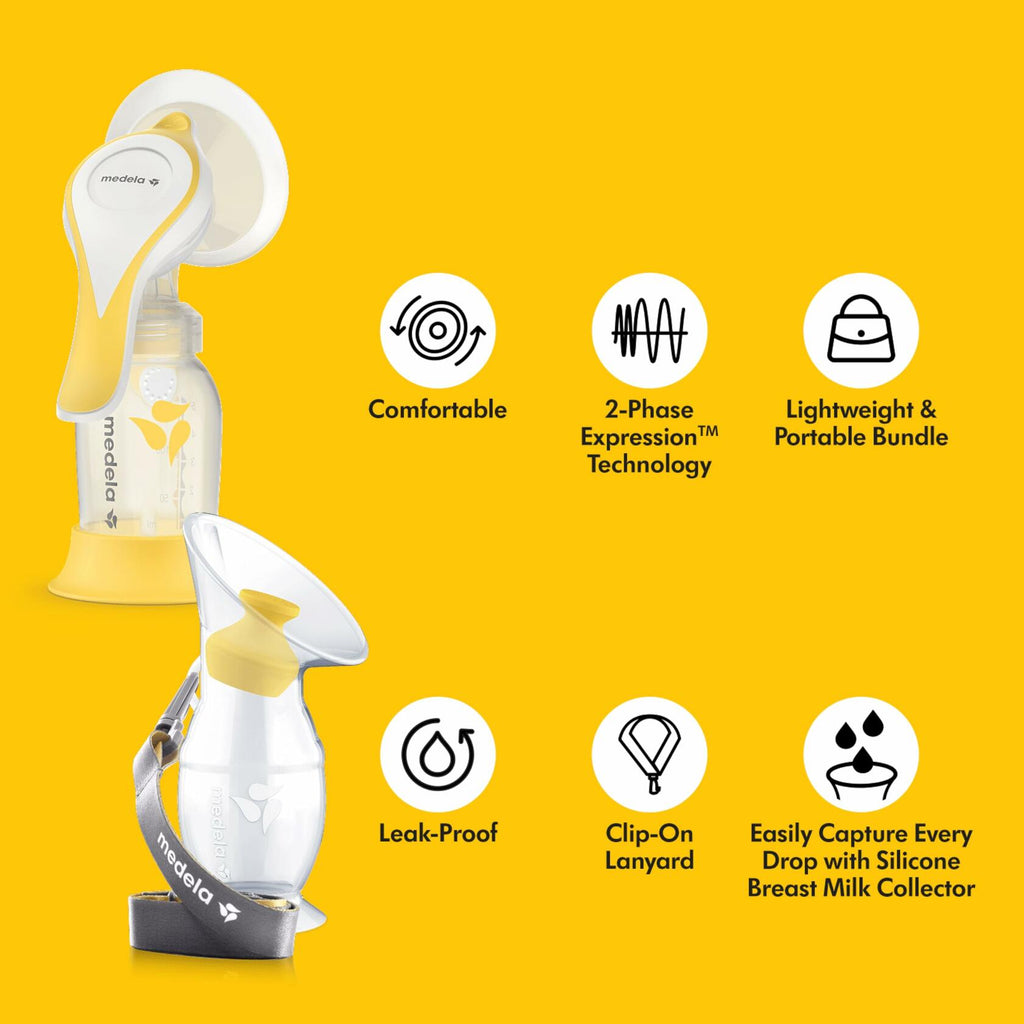 Medela Perfect Pair Bundle with Medela Harmony Manual Breast Pump & Silicone