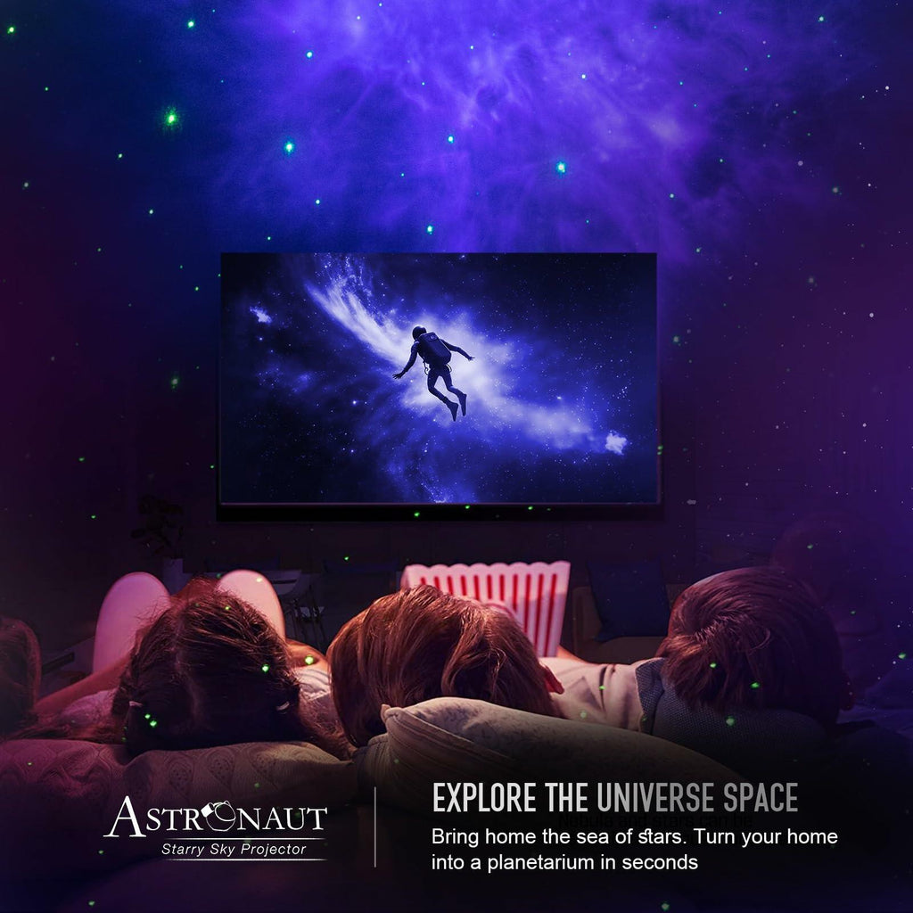 Astronaut Galaxy Projector Night Light - Star Projector Galaxy Light with Nebula