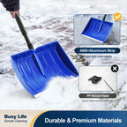 Yocada Snow Shovel for Driveway Home Garage Snow Removal 55 inch Long with