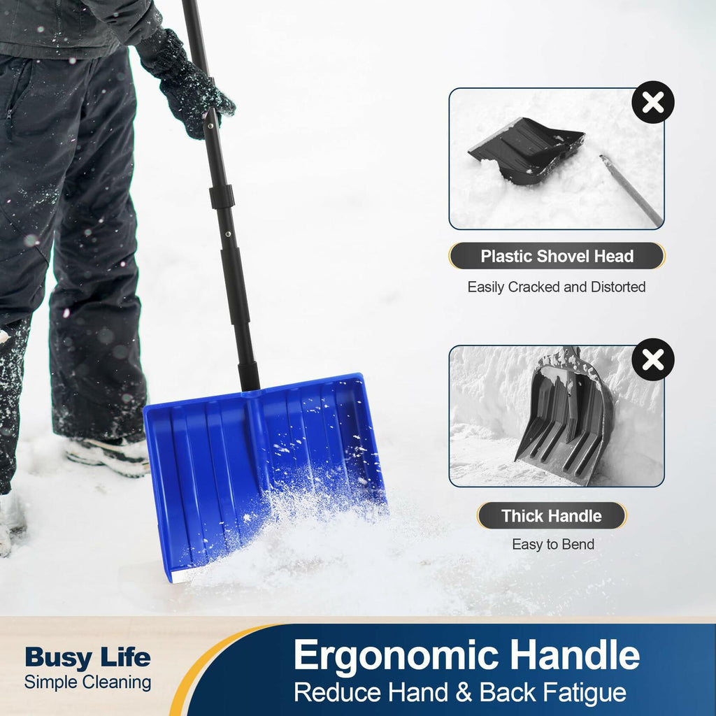 Yocada Snow Shovel for Driveway Home Garage Snow Removal 55 inch Long with