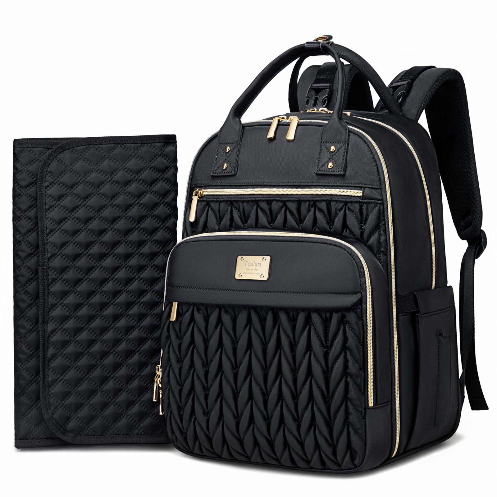 Tealari Diaper Bag Backpack,Stylish Baby Diaper Bag, Waterproof Travel Diaper