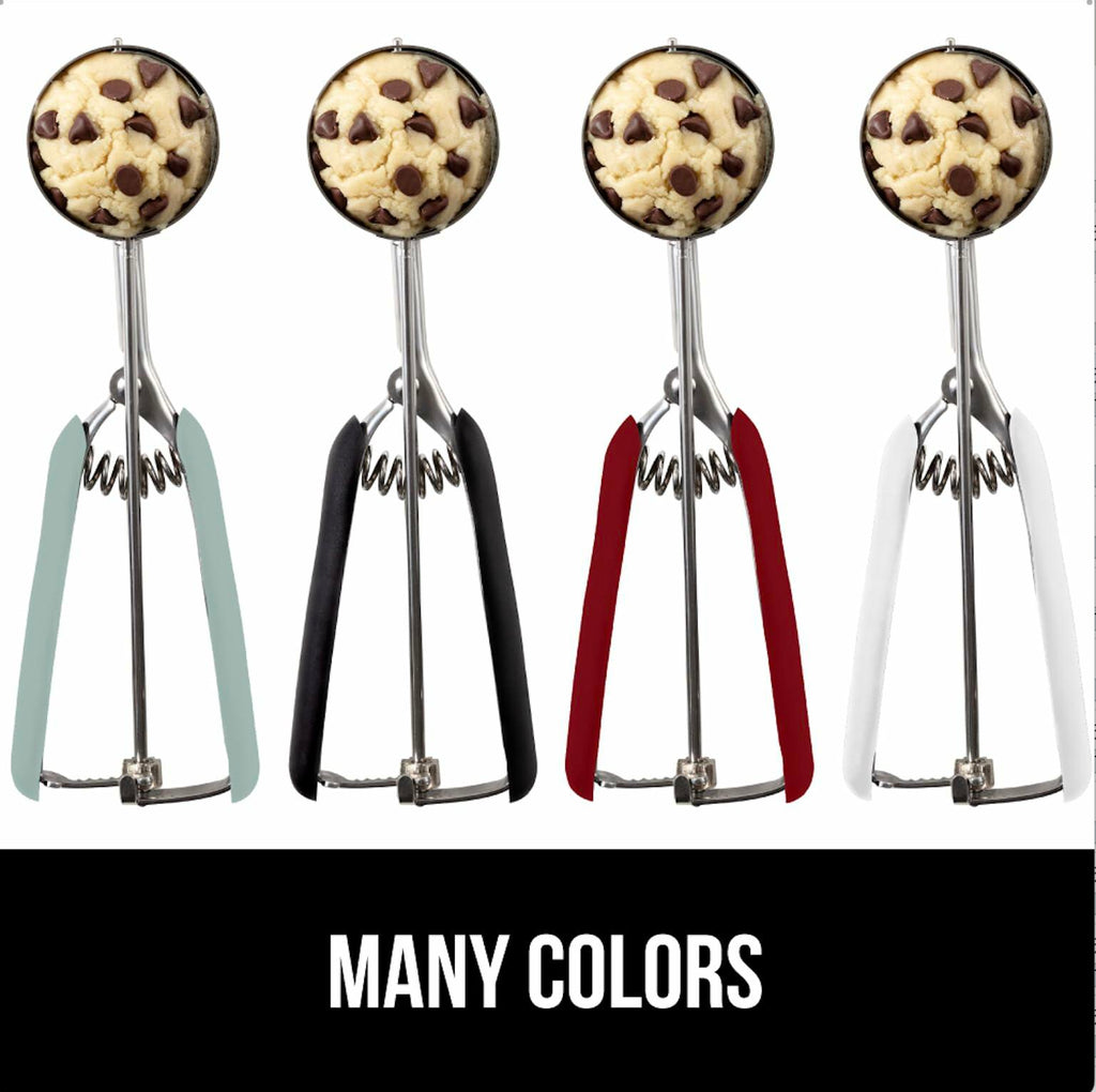 GORILLA GRIP BPA-Free 304 Stainless Steel Cookie Scoop, 2 TSP Scooper #100, Soft