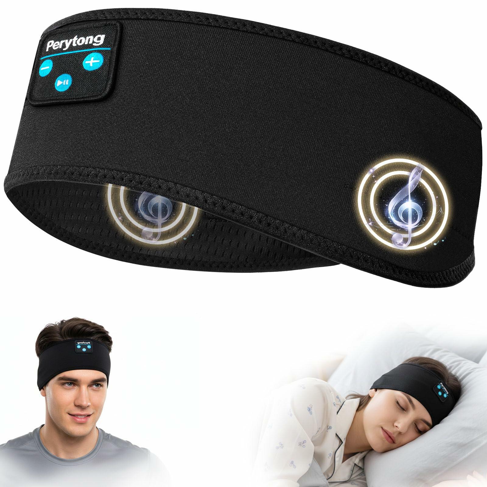 Perytong Sleep Headphones Bluetooth 5.4 Headband, Wireless Sleep Headphones with