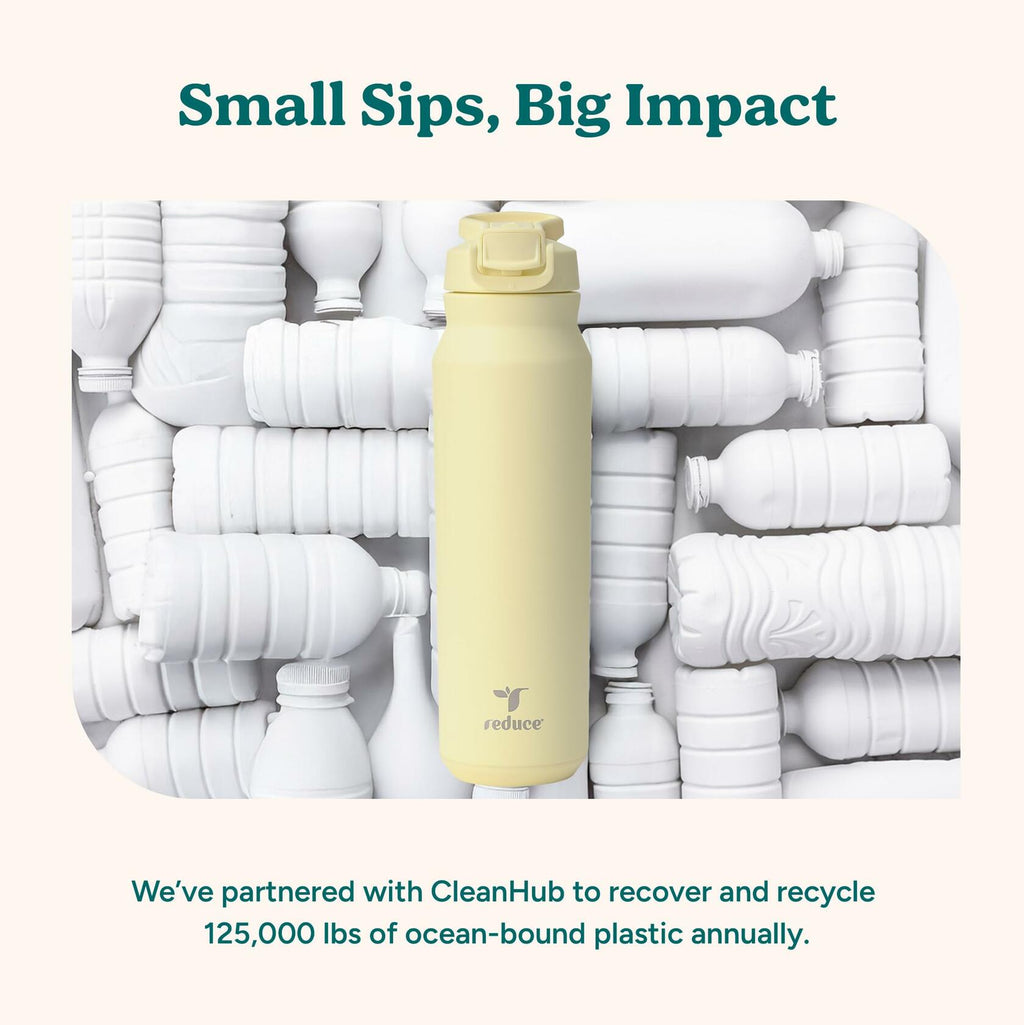 REDUCE 32 oz Hydrate Pro Stainless Steel Insulated Water Bottle - Flip Top