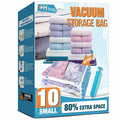 Vacuum Storage Bags, 10 Small Space Saver Vacuum Seal Bags, Space Bags, Vacuum