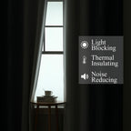 Estelar Textiler Navy Blue and Grayish White Blackout Curtains for Bedroom 72