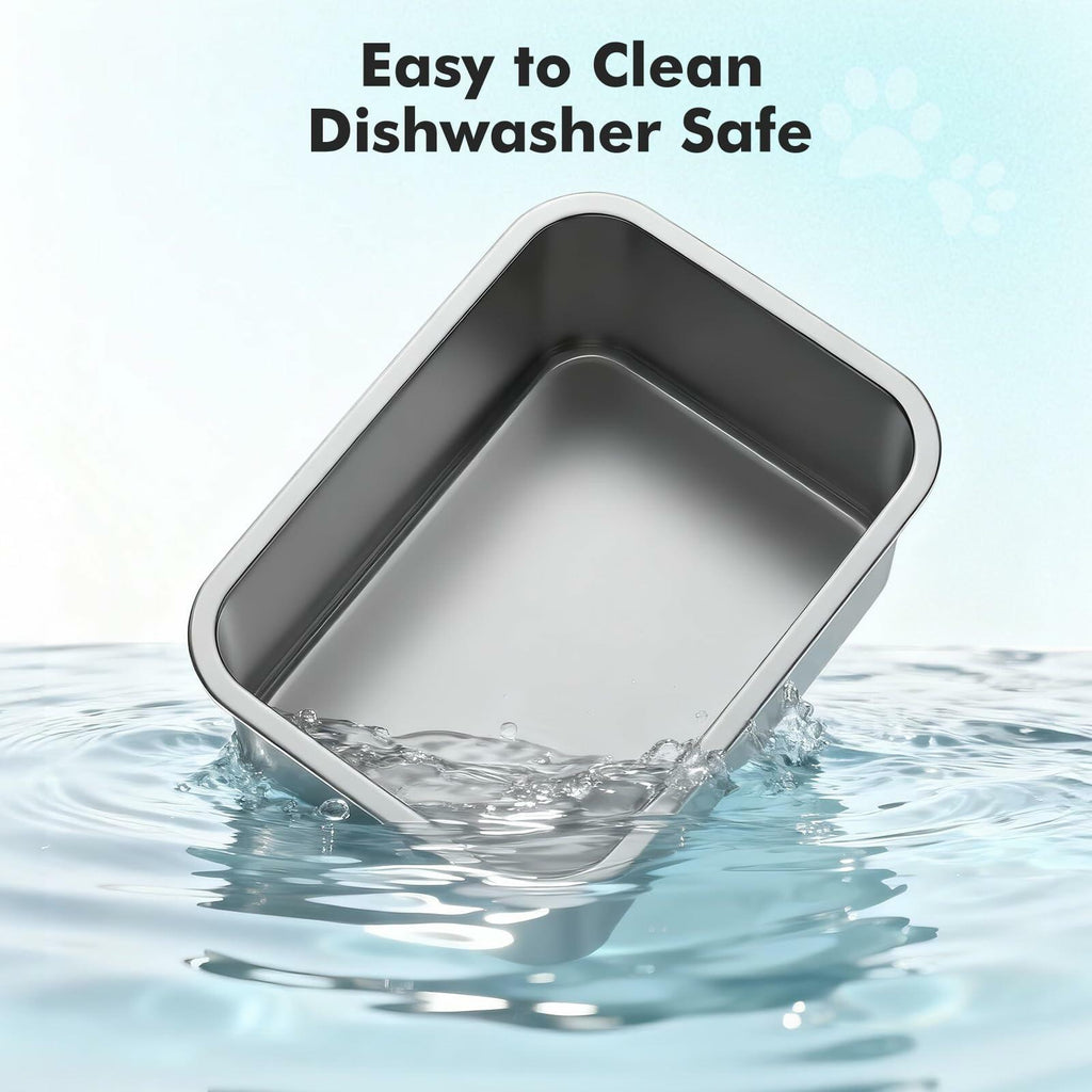 Tivray Elevated Dog Bowl, 2.4 Gallon Adjustable Stainless Steel Water Bowl for