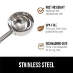 GORILLA GRIP BPA-Free 304 Stainless Steel Cookie Scoop, 2 TSP Scooper #100, Soft