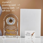 Ghtixsu 2026 Retirement Gifts for Women Men Crystal Clock, Going Away Gifts for
