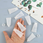 AUEAR, 24 Pack 5ml Empty Refillable Plastic Soft Tubes Squeeze Cosmetic Bottles