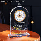 Ghtixsu 2026 Retirement Gifts for Women Men Crystal Clock, Going Away Gifts for