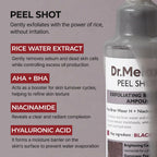 Dr.Melaxin Peel Shot Glow Black Rice Peeling Ampoule 80ml, Dead Skin Remover