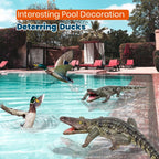 HOHQB 40" Inflatable Alligator Toys Realistic Blow up Alligator Deco Animal