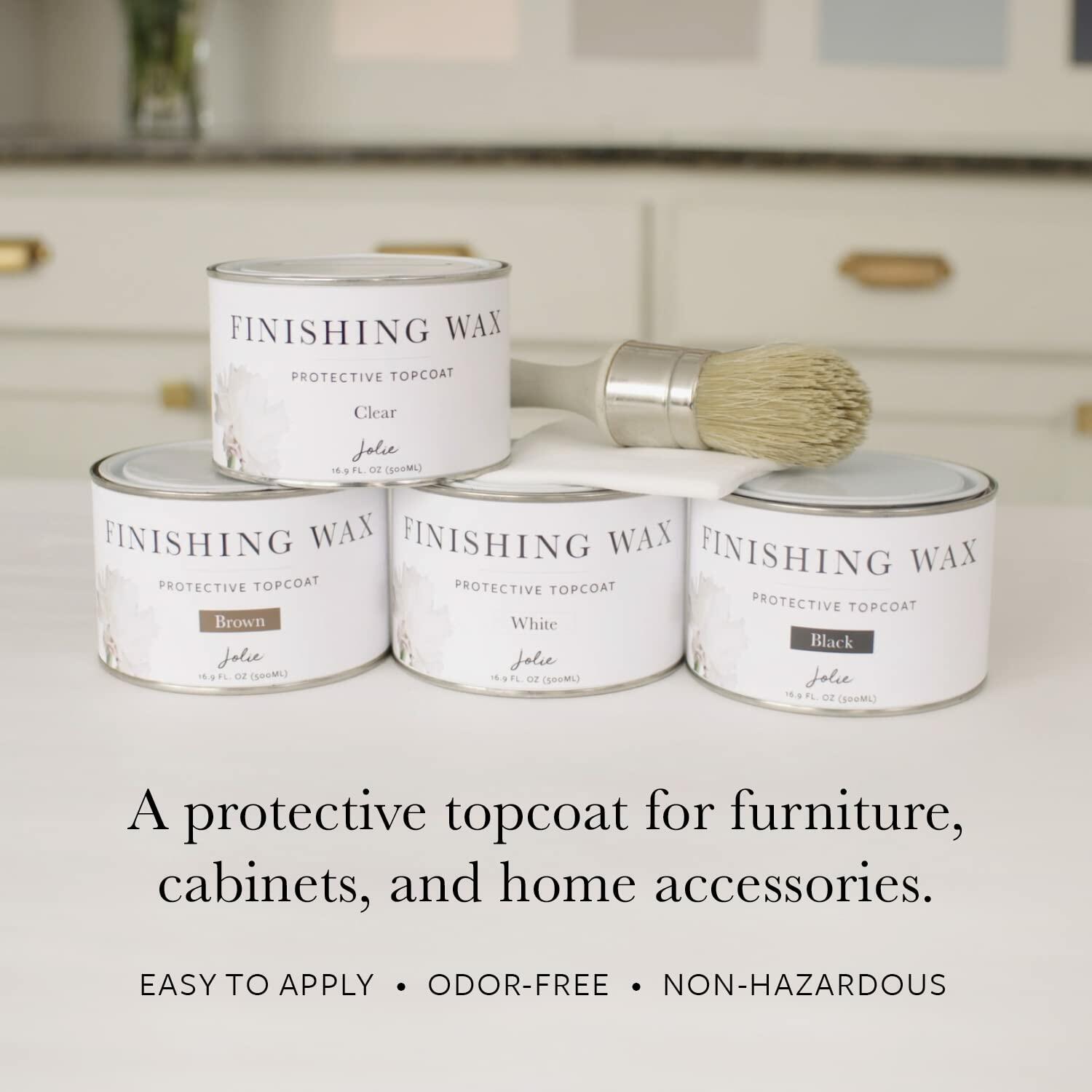 Jolie Finishing Wax - Protective topcoat Paint - Use on interior furniture,