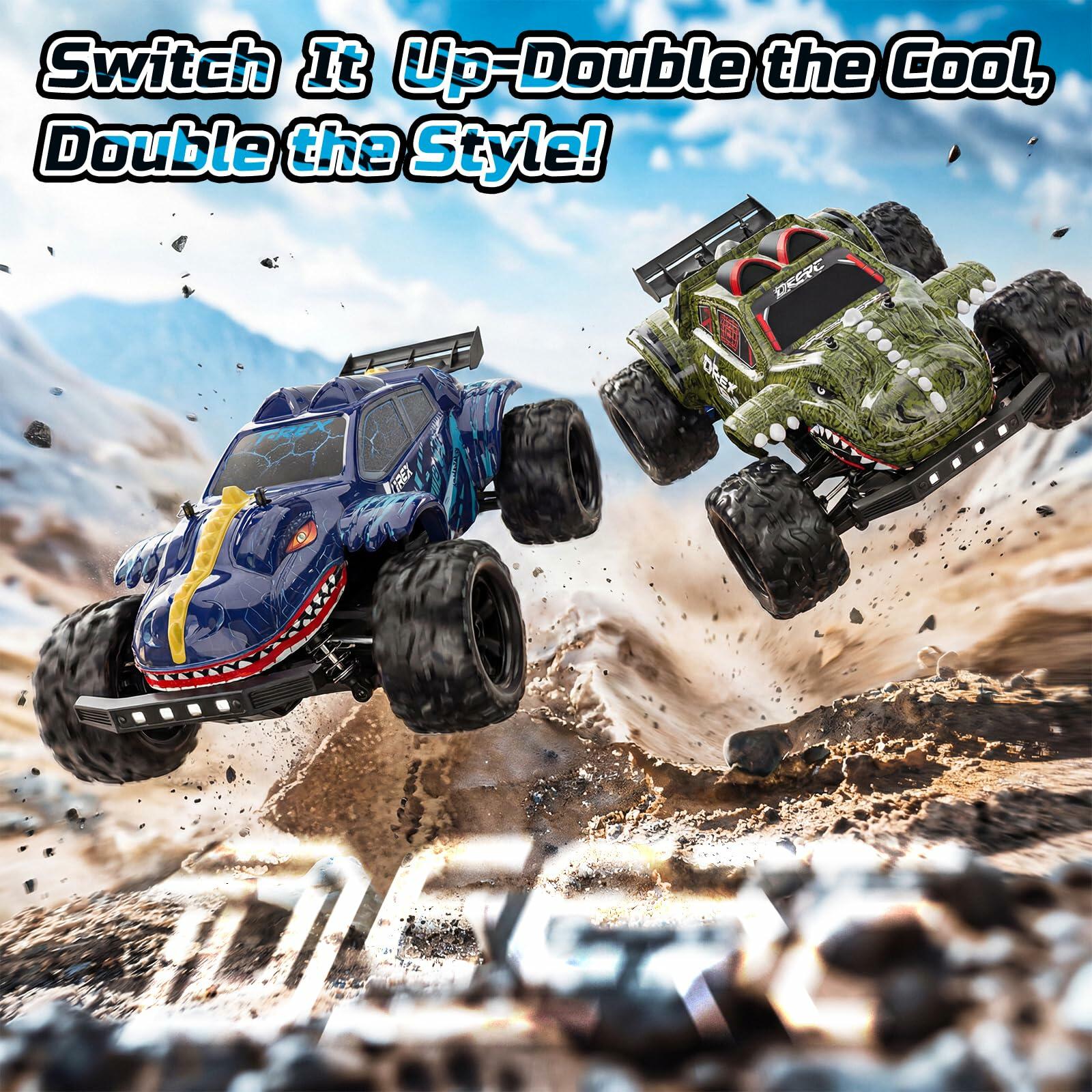 OPEN BOX - DEERC 9308E 1:16 Fast RC Cars for Boys Age 8-12 RC Monster Truck 40